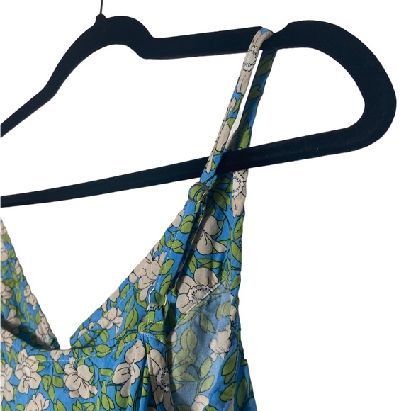 CAbi Vine Floral Cami Cottonwood Top Blue Green Size Small - Picture 5 of 5